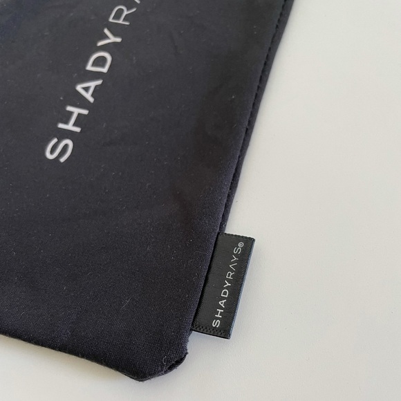 Shady Rays Sunglasses Black Scrunch Pouch Dust Bag - Picture 3 of 9